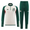 Mexique Quarter Zip White Sweat d'Entraînement 2022 Verte Pour Homme